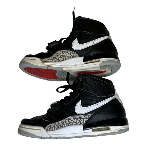 Nike Air Jordan Retro Legacy 312 GS Black Cement Oreo Gray Shoes AT4040-001 SZ 4 - Picture 15 of 16